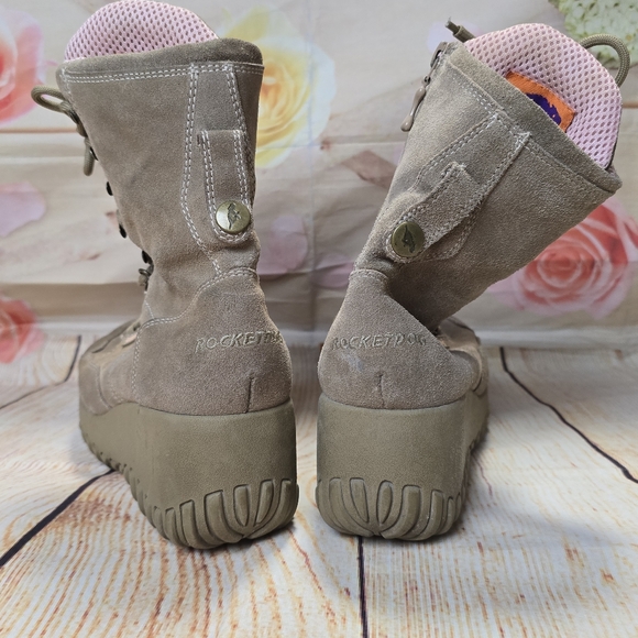 Rocket Dog Tan Combat Boot - Picture 5 of 10